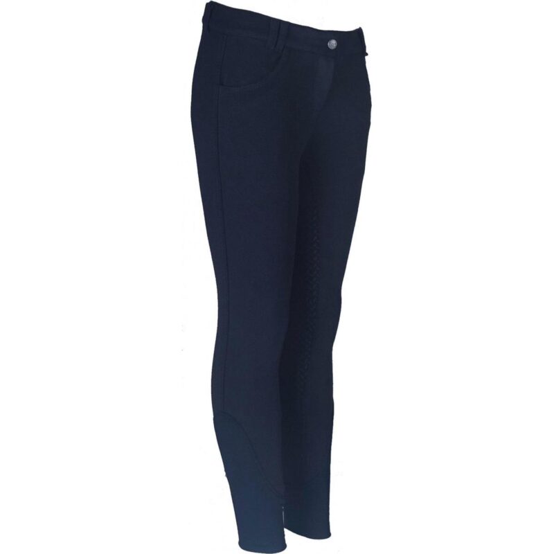 Horka Paardrijbroek D-annika Dames Katoen/siliconen Navy Mt 38