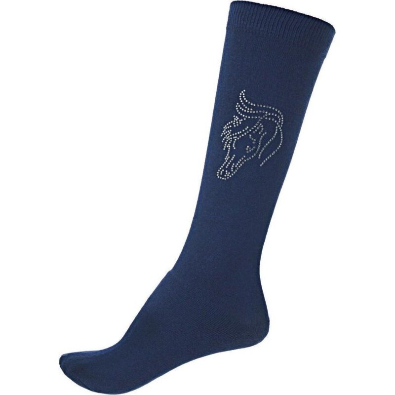 Red Horse Paardrijsokken Blauw Junior Maat 27-30